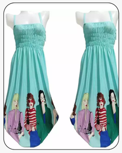 LONG CLEAVAGE DRESS