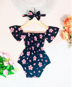 Baby Romper with Turban